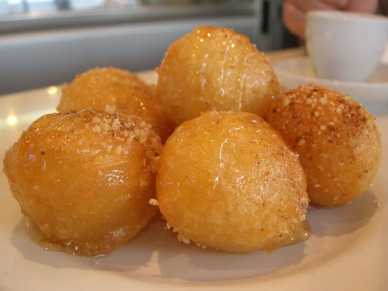Loukoumas (Greek Donuts with Honey) II