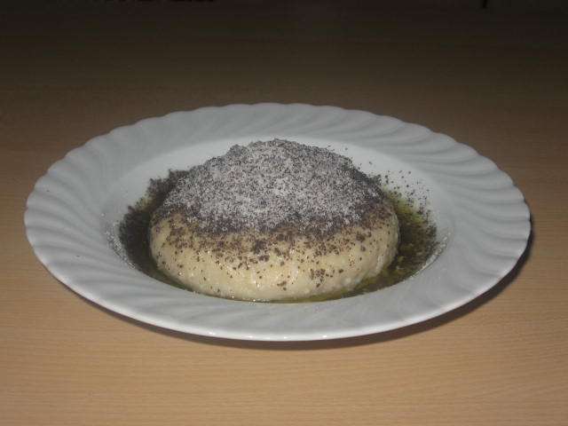Germknödel (Plum and Poppy Seed Dumpling)