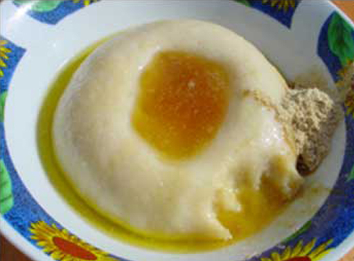 Asida bil Zibda (Libyan Semolina Pudding)