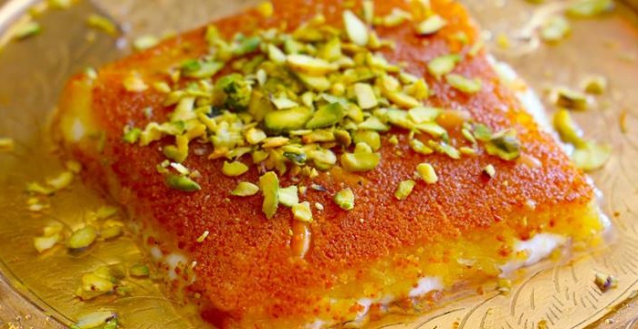Kanafeh (Egyptian Sweet Cheese Pastry)