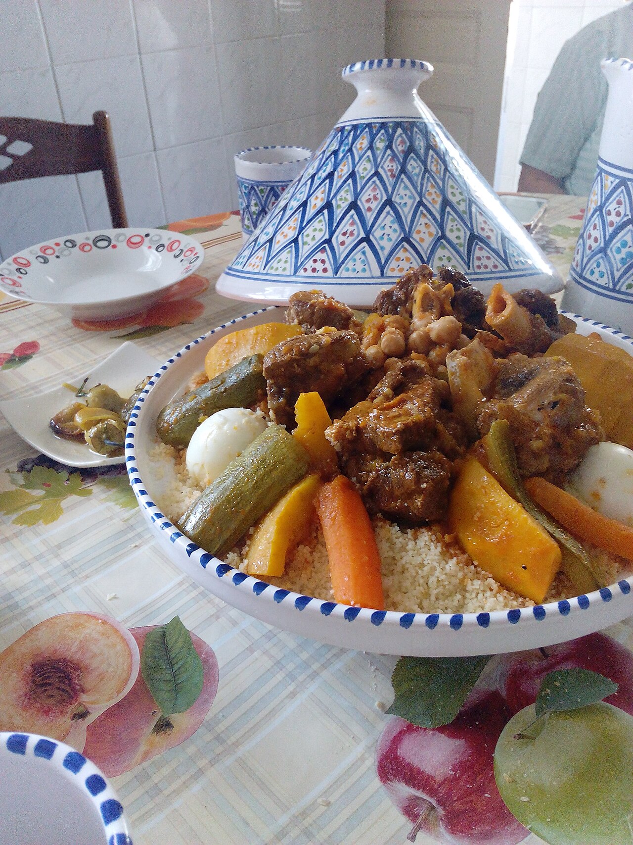 Algerian Couscous with Meat and Vegetables