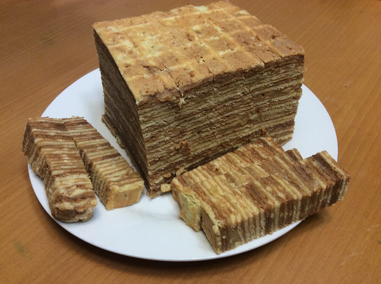Russian-style Waffle Cake