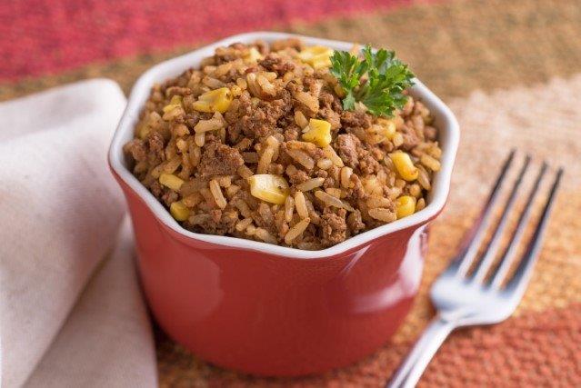 Ground Turkey/Beef Spanish Rice
